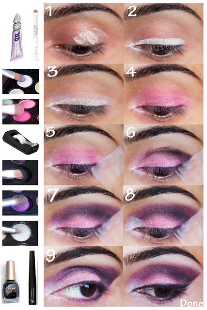 20 Wonderful Purple Smokey Makeup Tutorials 