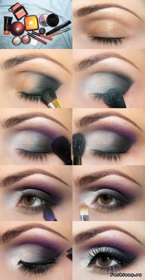 20 Wonderful Purple Smokey Makeup Tutorials 