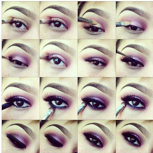 20 Wonderful Purple Smokey Makeup Tutorials