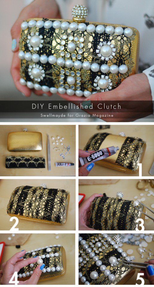 DIY Pearl Embellished Idea