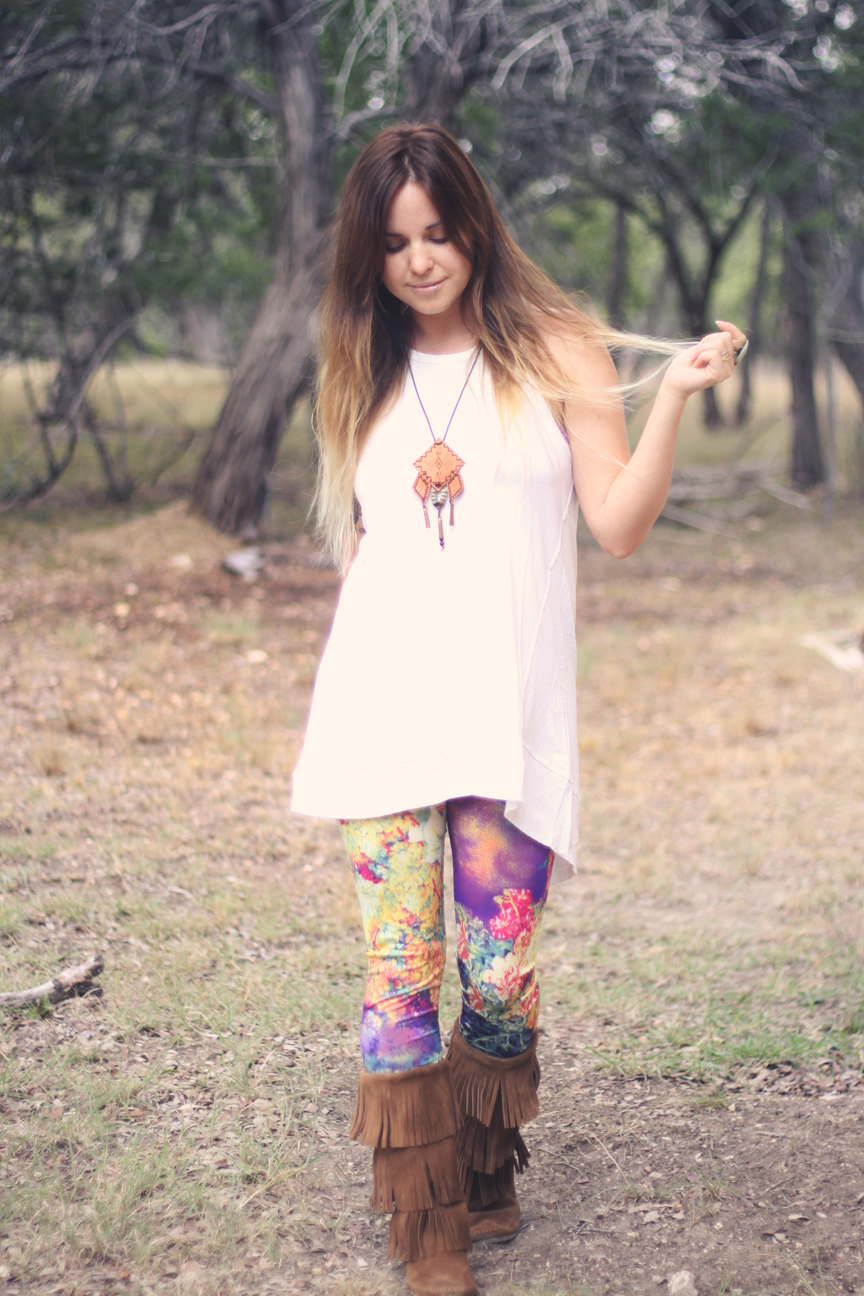 Bohemian style leggings