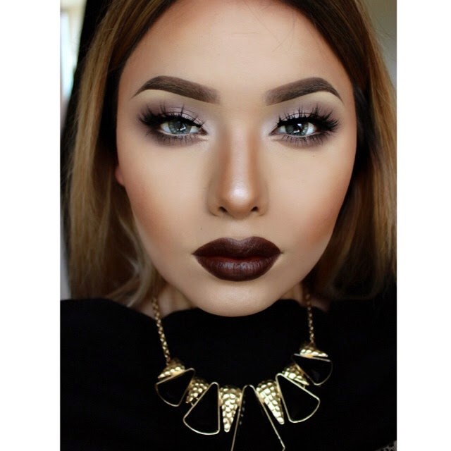 Deep and dark lips