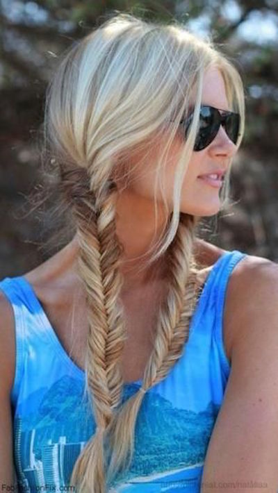 Double fistail braids