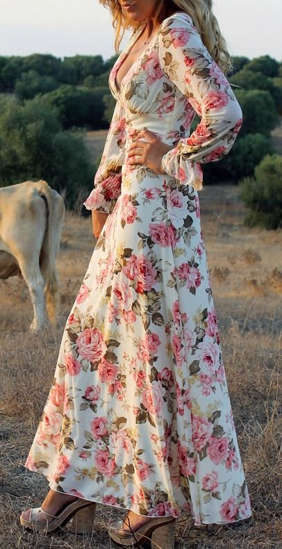 Floral maxi dress