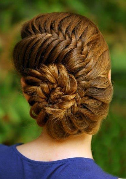 French fishtail updo