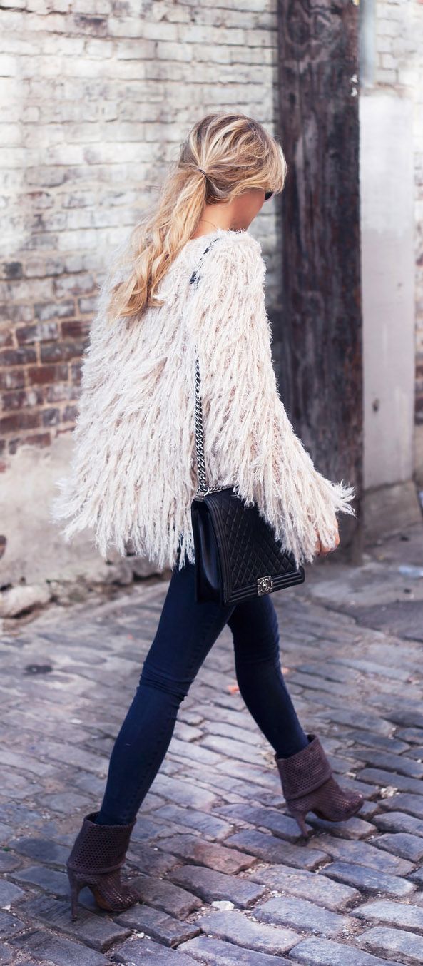 Fringe cardigan