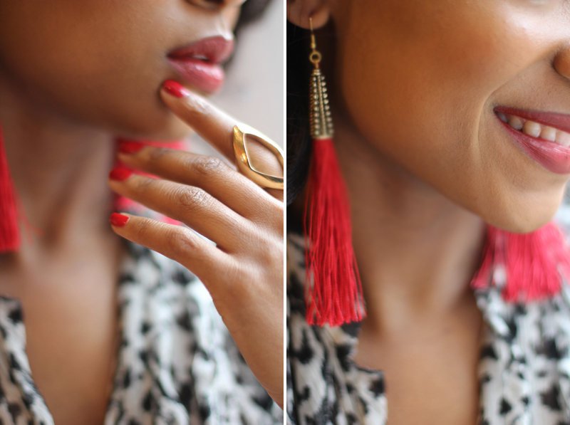 Fringe earrings