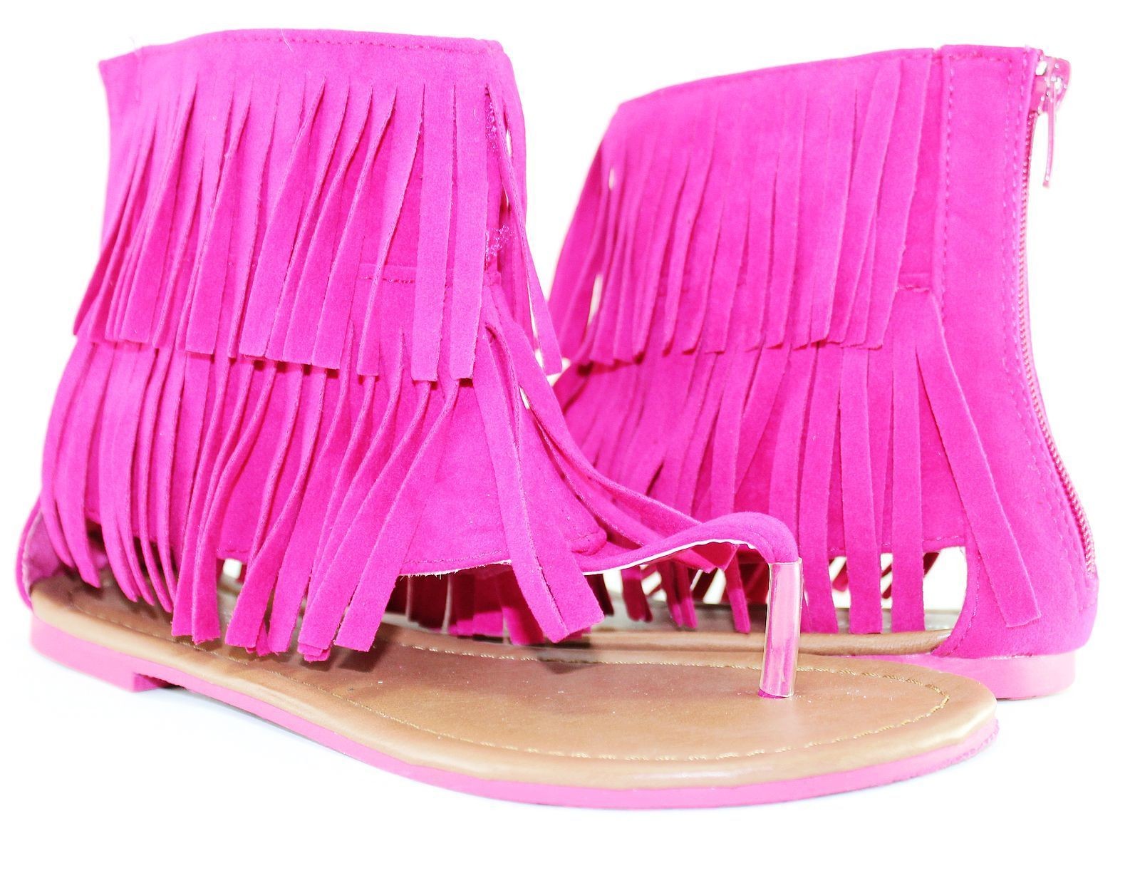 Fringe (flat) sandals