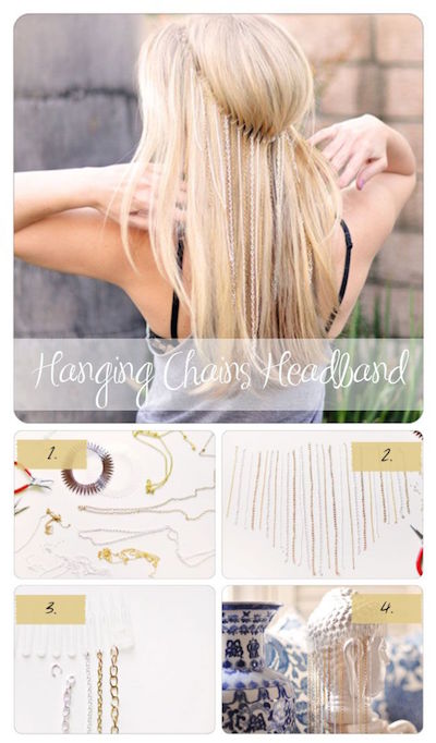  Hanging Chain Headband 