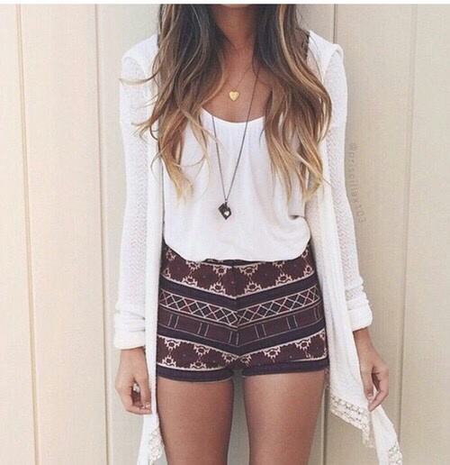 Hot pants with a cool print