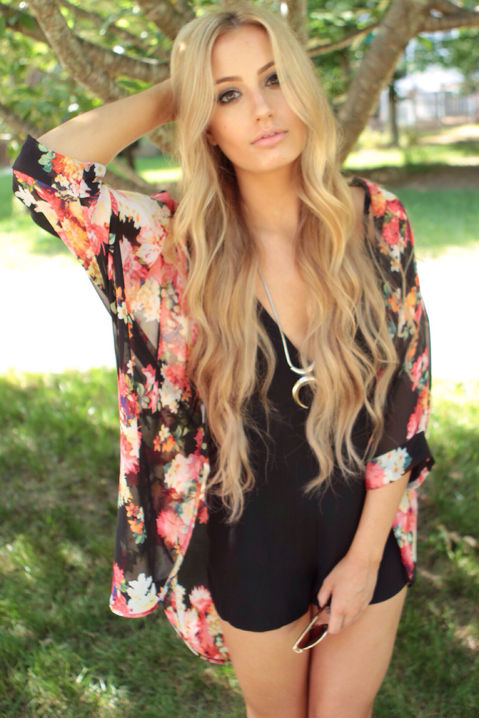 Kimono and romper