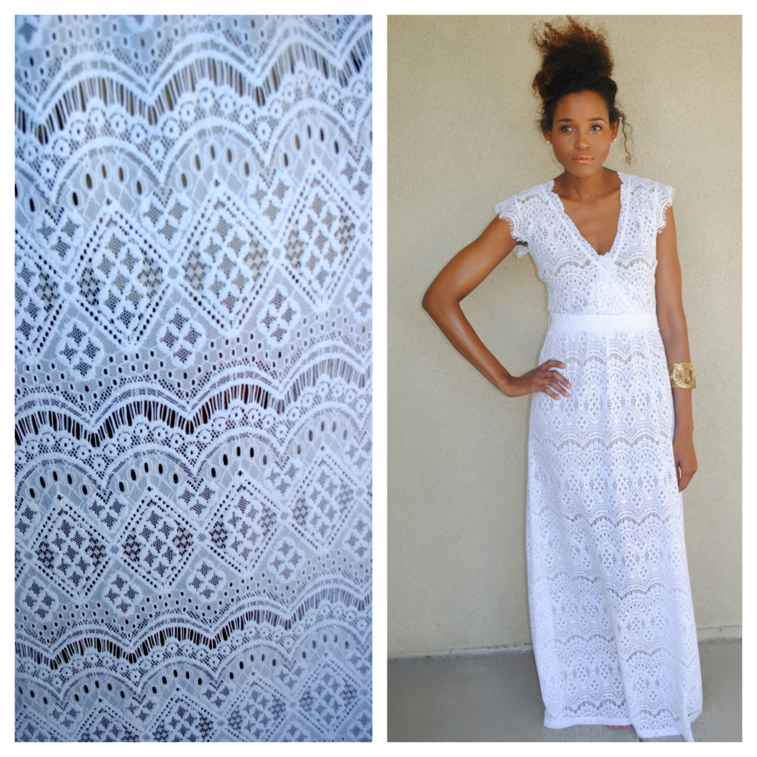 Lace Boho maxi dress