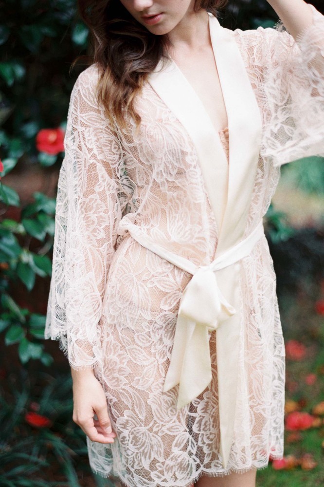 Lace robe