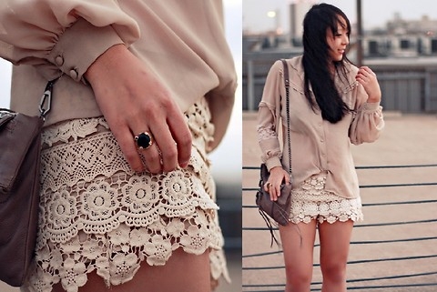 Lace shorts