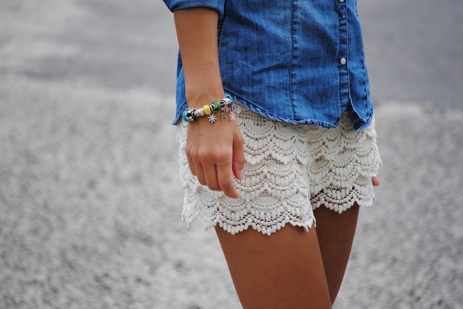 Lace shorts