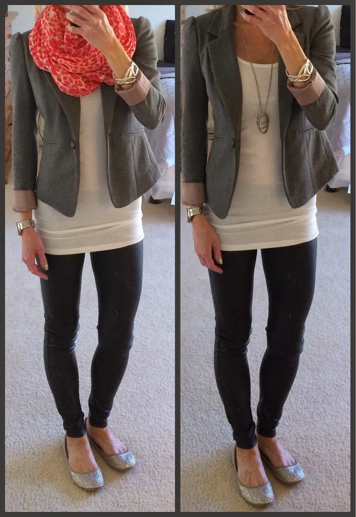 Leggings and a blazer