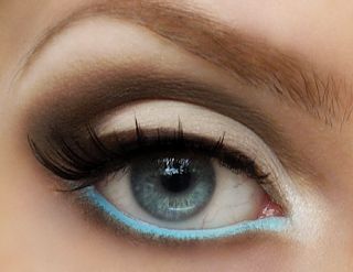 Light blue eyeliner