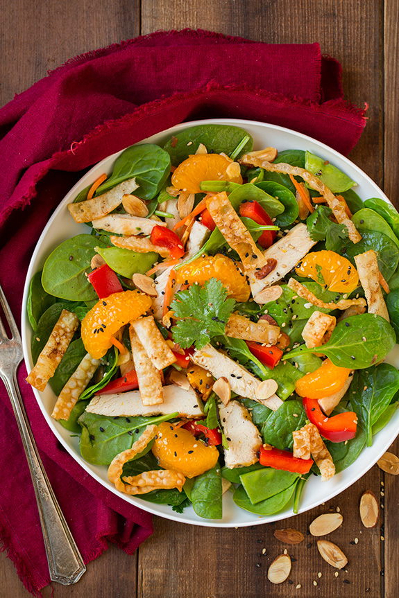 Mandarin Orange and Spinach Salad 