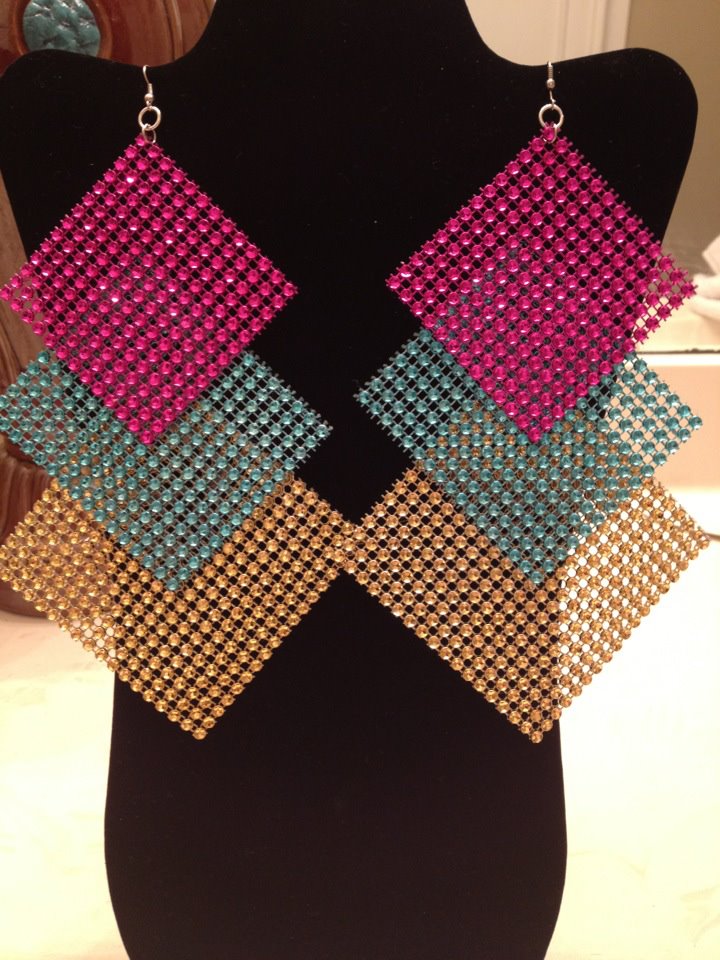 Mesh earrings