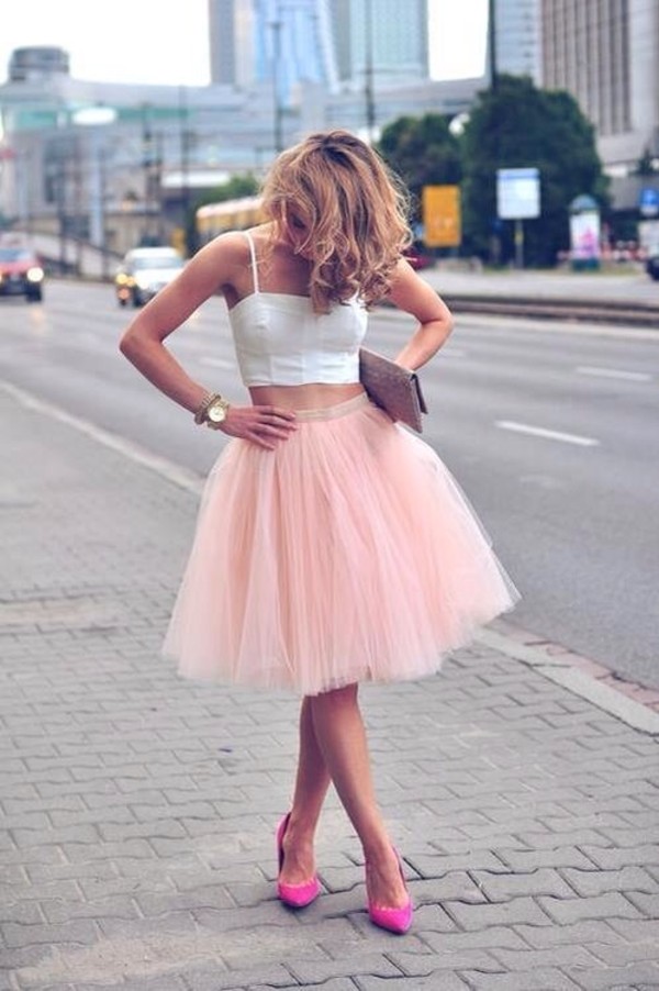 Mesh tulle skirt