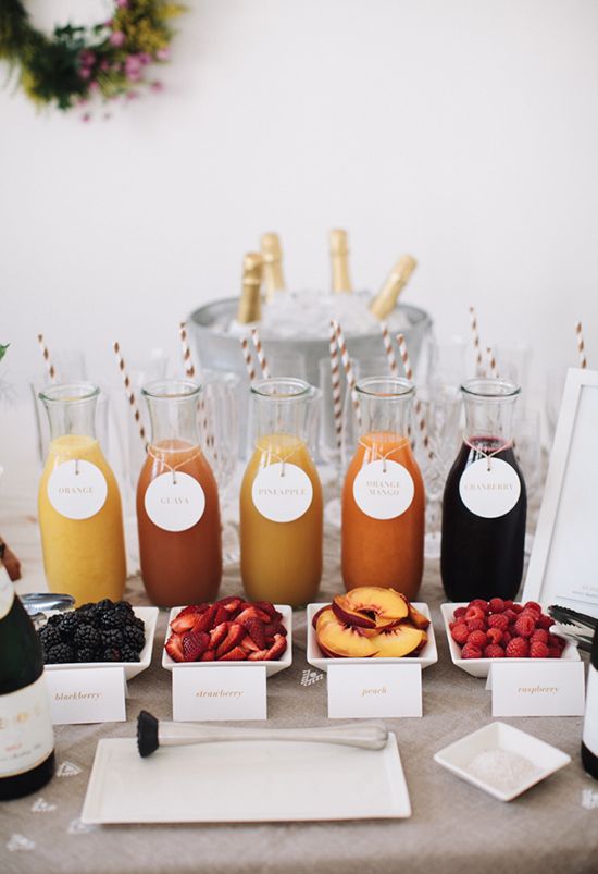 Mimosa drink bar