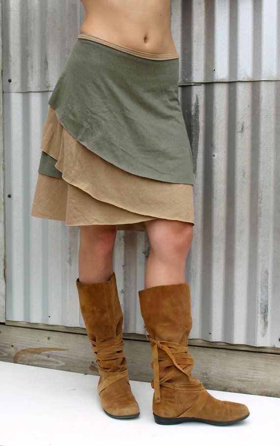 Organic cotton wrap skirt