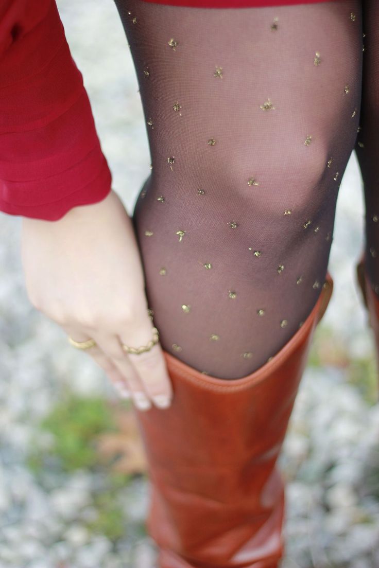 Polka dot tights