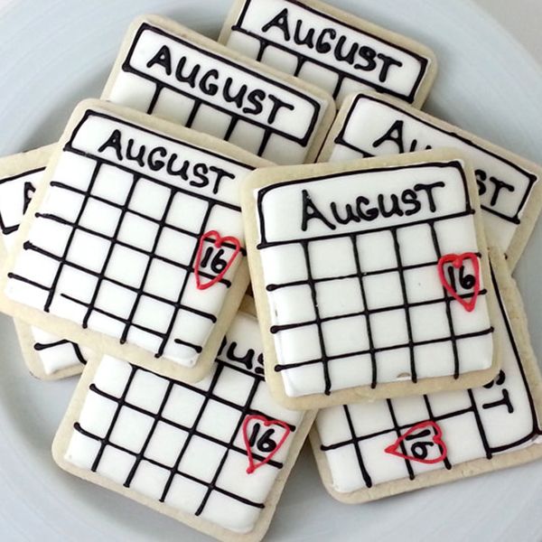 Save the date cookies