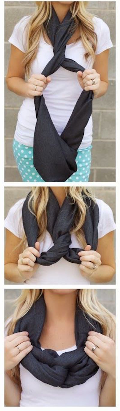 Ways to wear on sale an infinity scarf