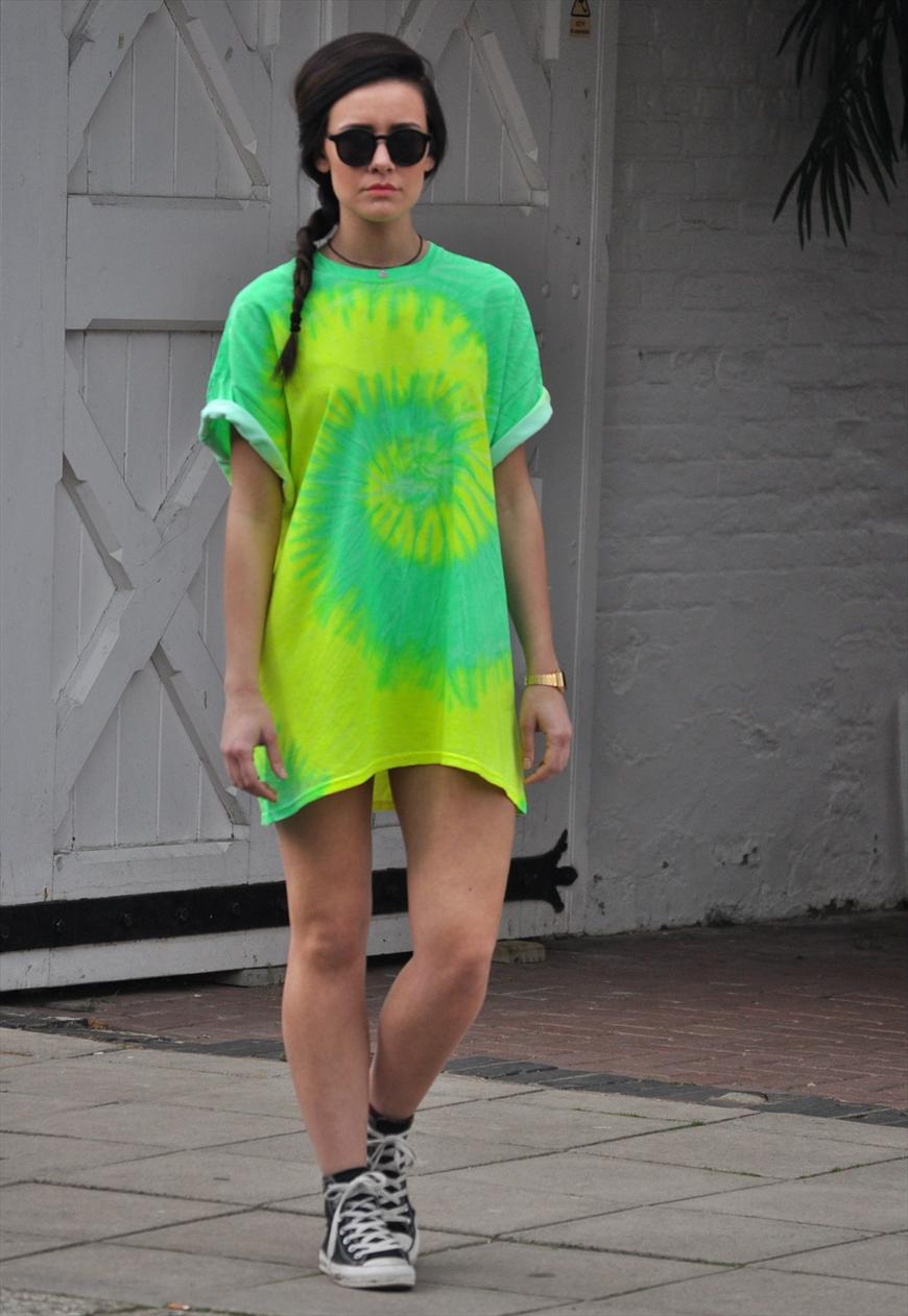 Tie-dye T-shirt dress