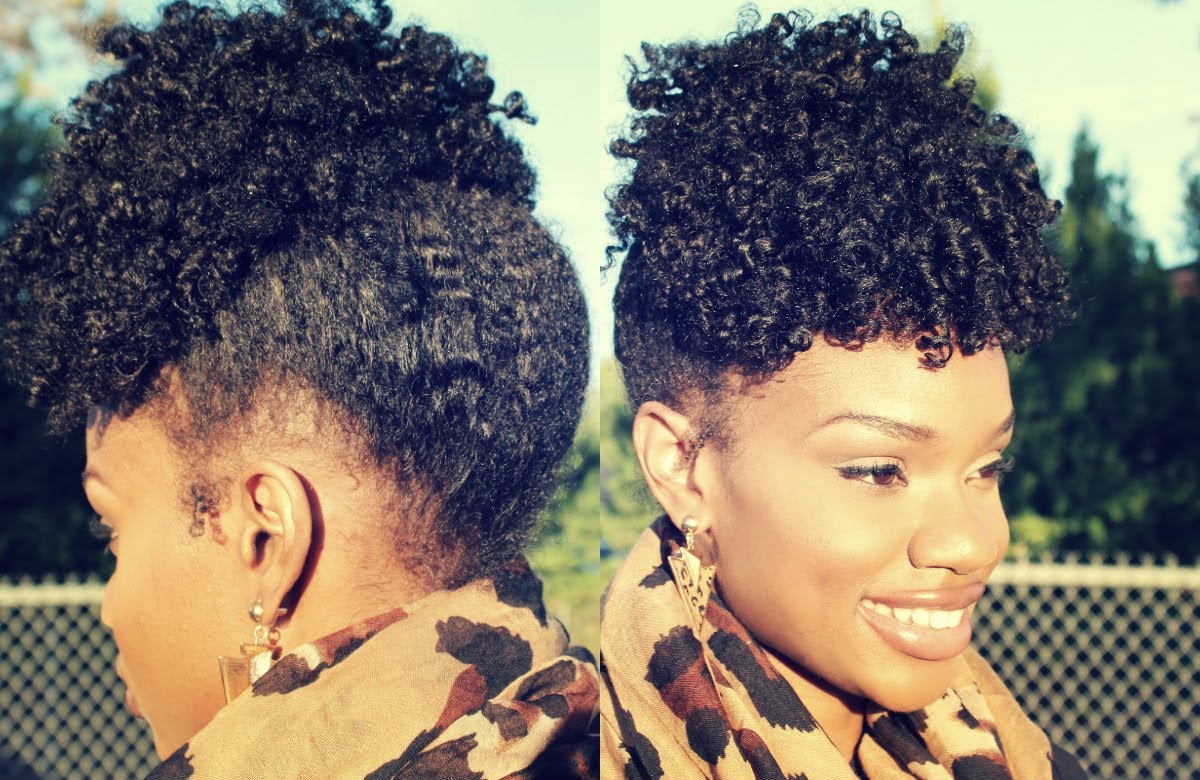 Twist out updo