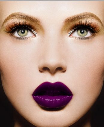 Violet lips