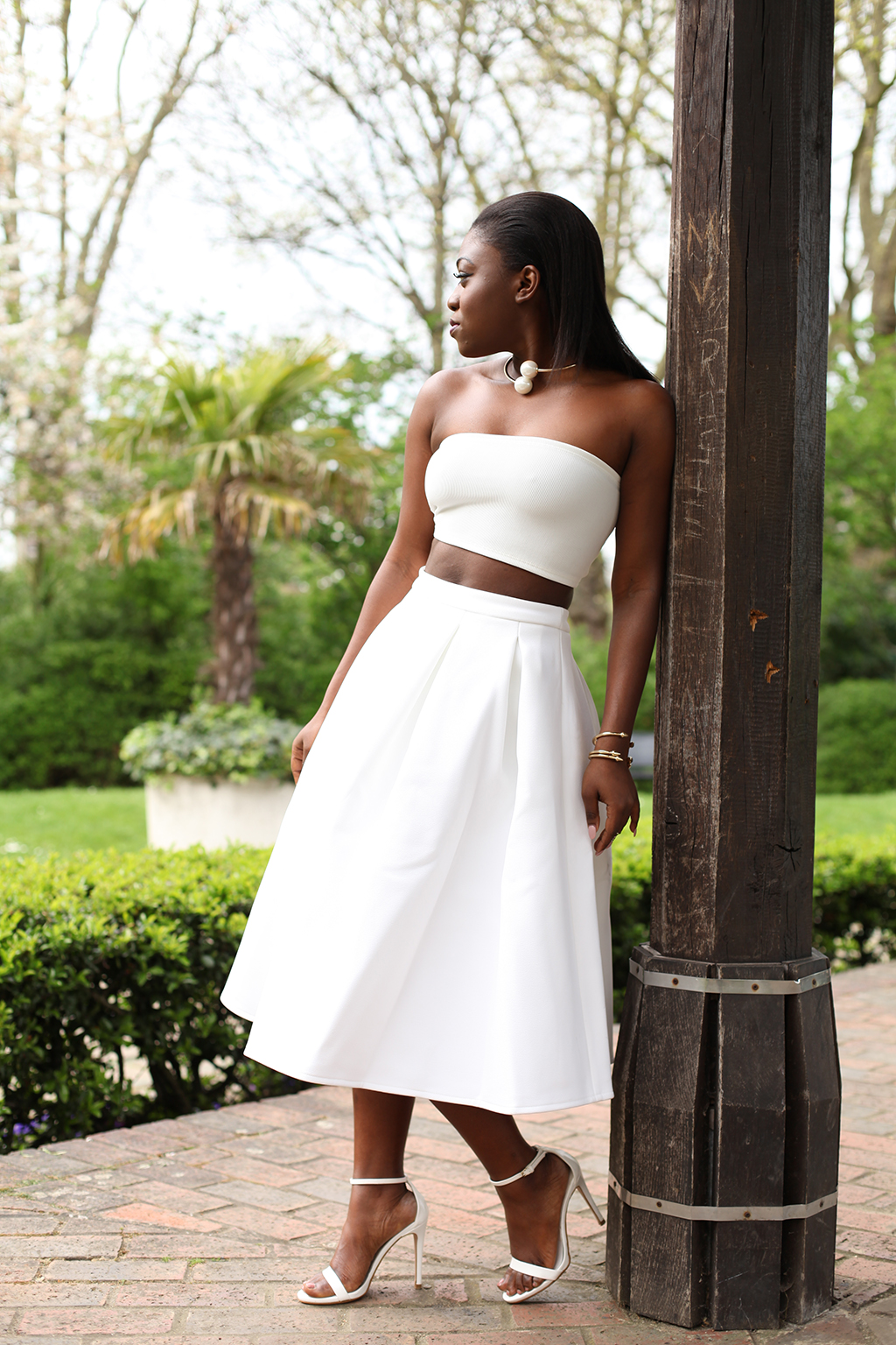 White full skirt