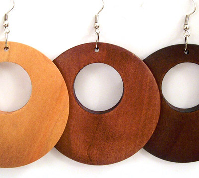 Wooden earrings