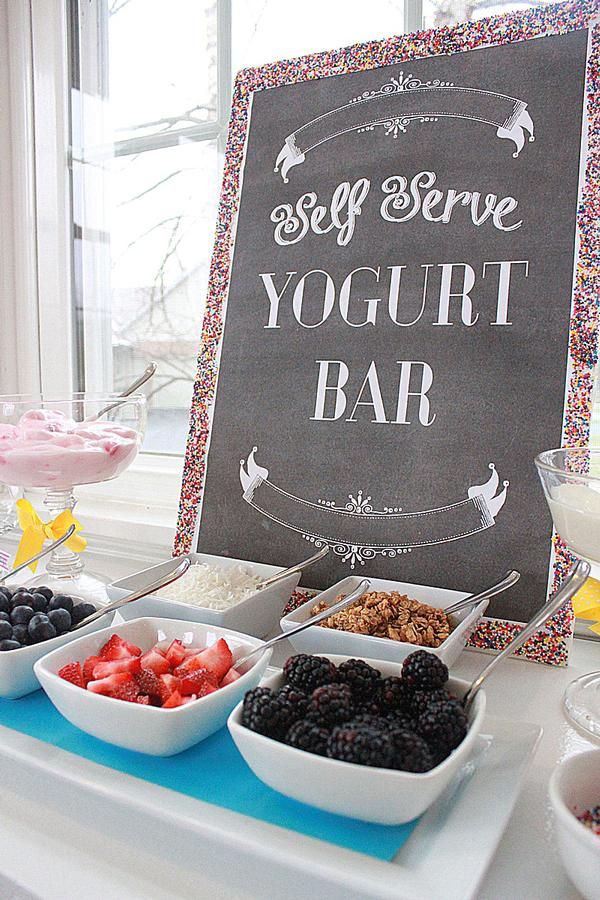 Yogurt (or ice cream) bar