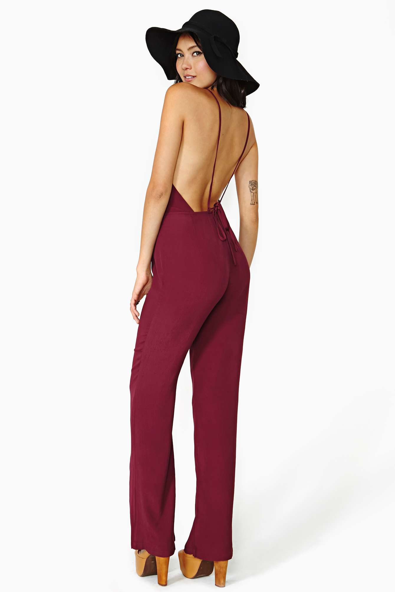 Backless jumpsuit