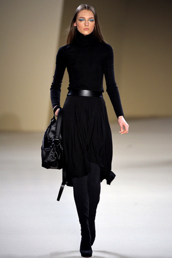 Black turtleneck dress