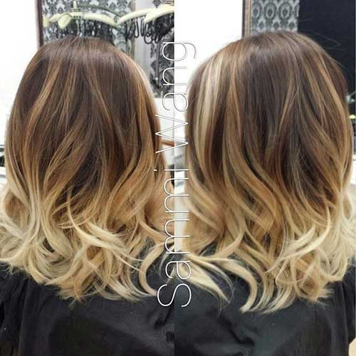 Stylish Ombre Style for Curly Hair