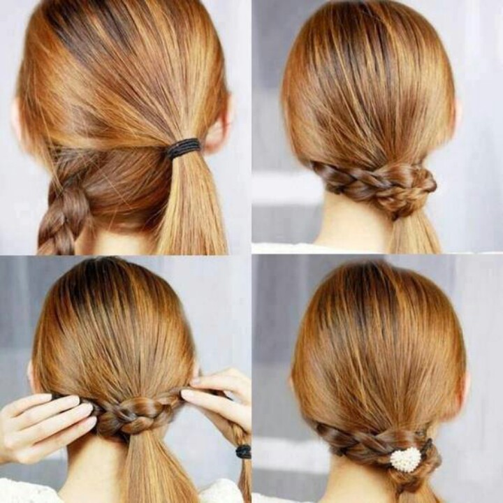 Braided hair knot