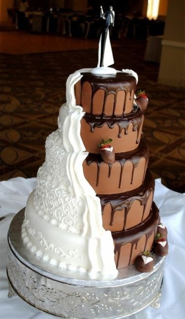 Chocolate wedding cake