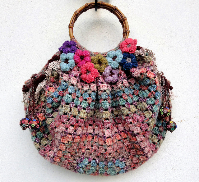 Crochet purse