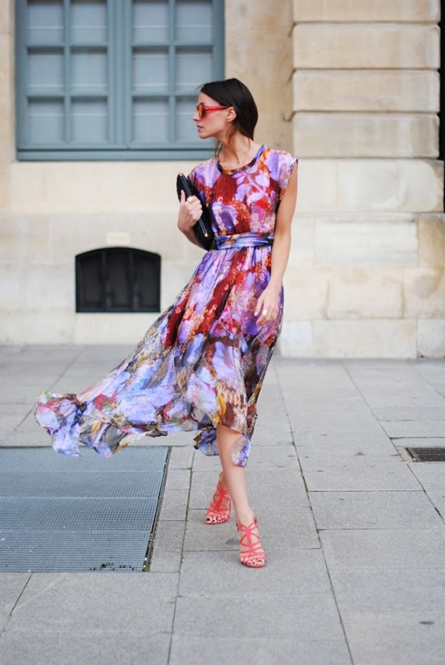 Floral Chiffon Dress for Summer