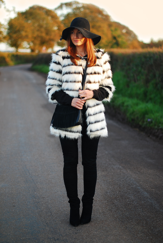 Striped fur