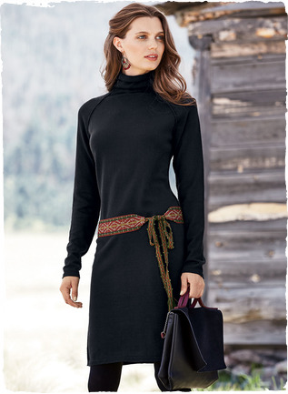 Long sleeve cotton dress