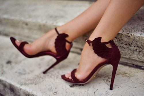 Marsala high heels