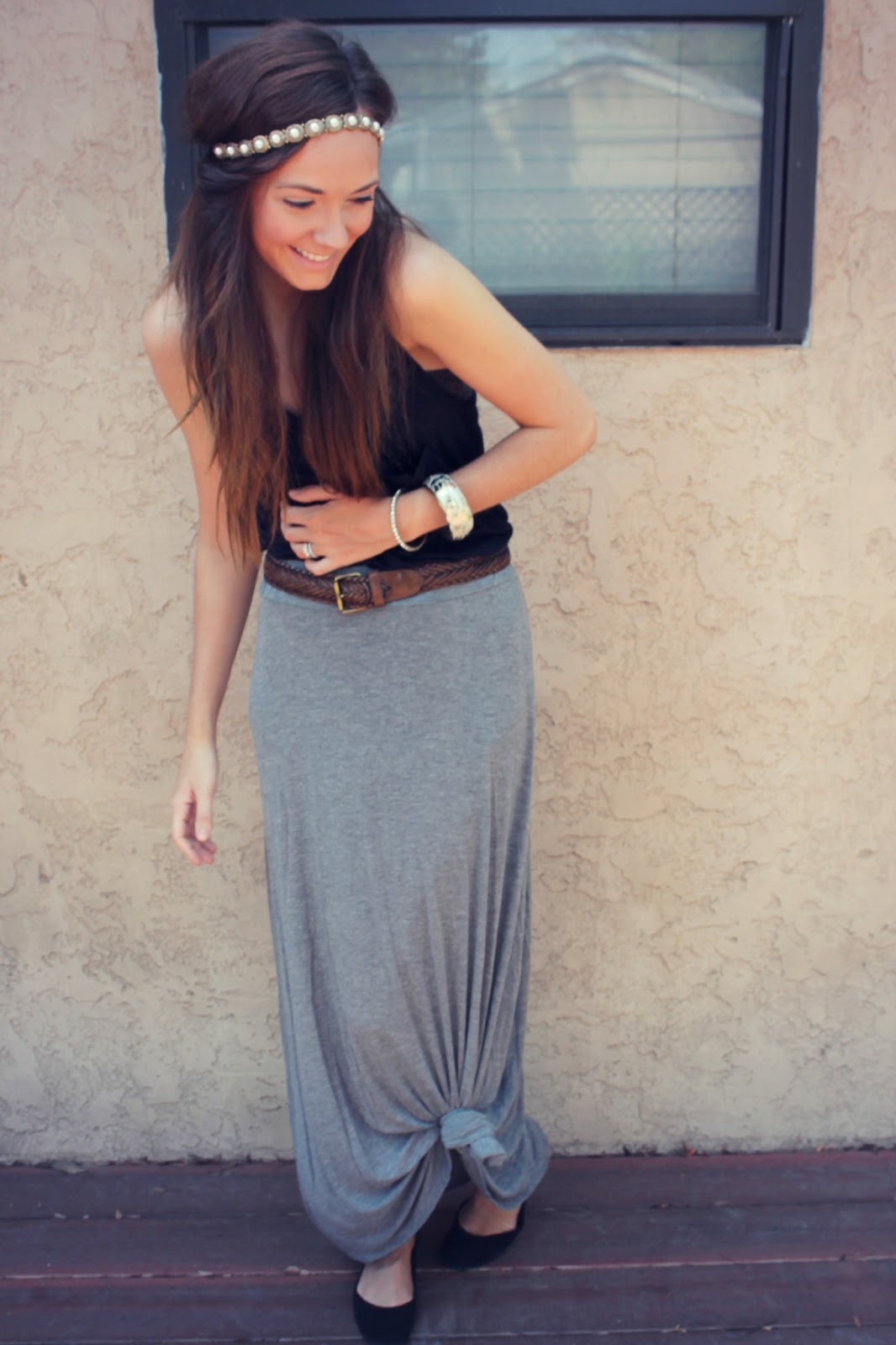 Maxi skirt and headband