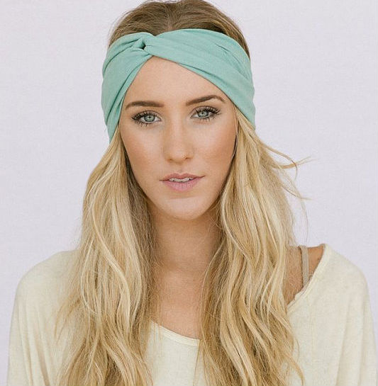 Mint green headband