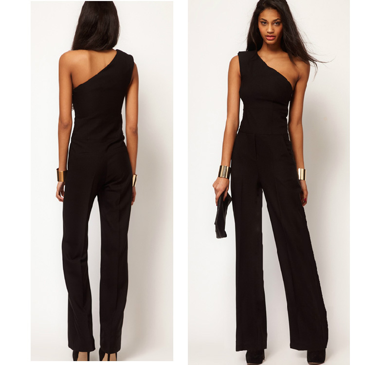 One-shoulder jumpsuit