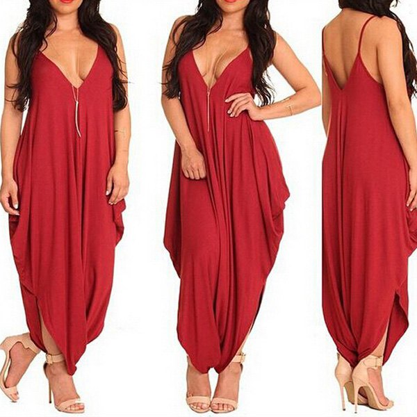 Spaghetti strap jumpsuit