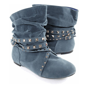 Studded wrap booties